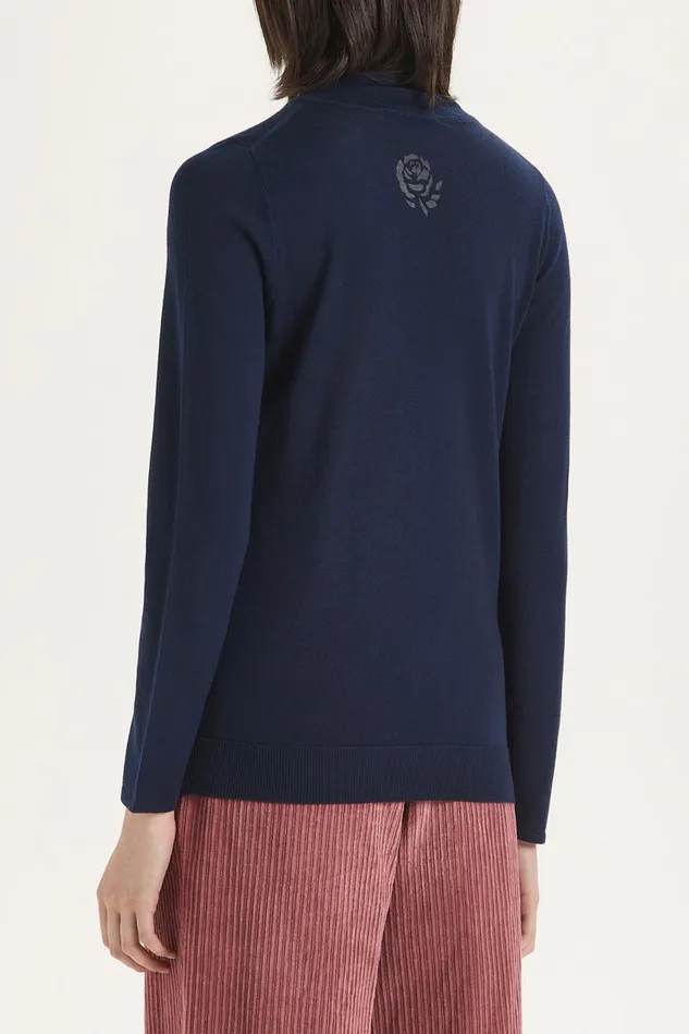Women Malparmi Knitwear Colours Of The World Sweater Deep Blue