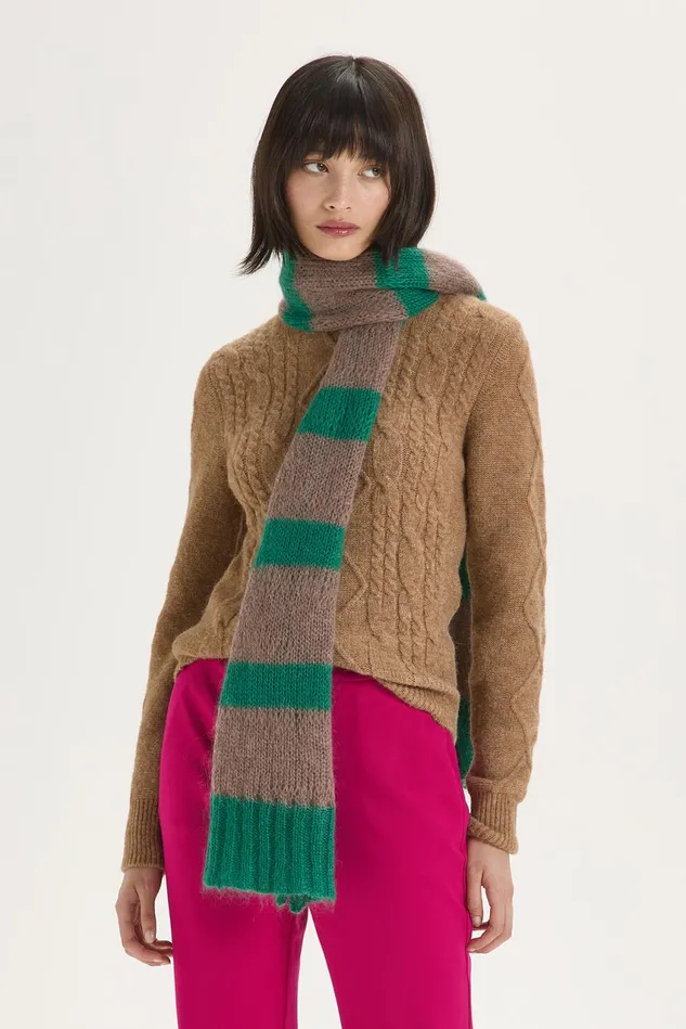 Women Malparmi Knitwear Cozy Alpaca Sweater Dark Beige