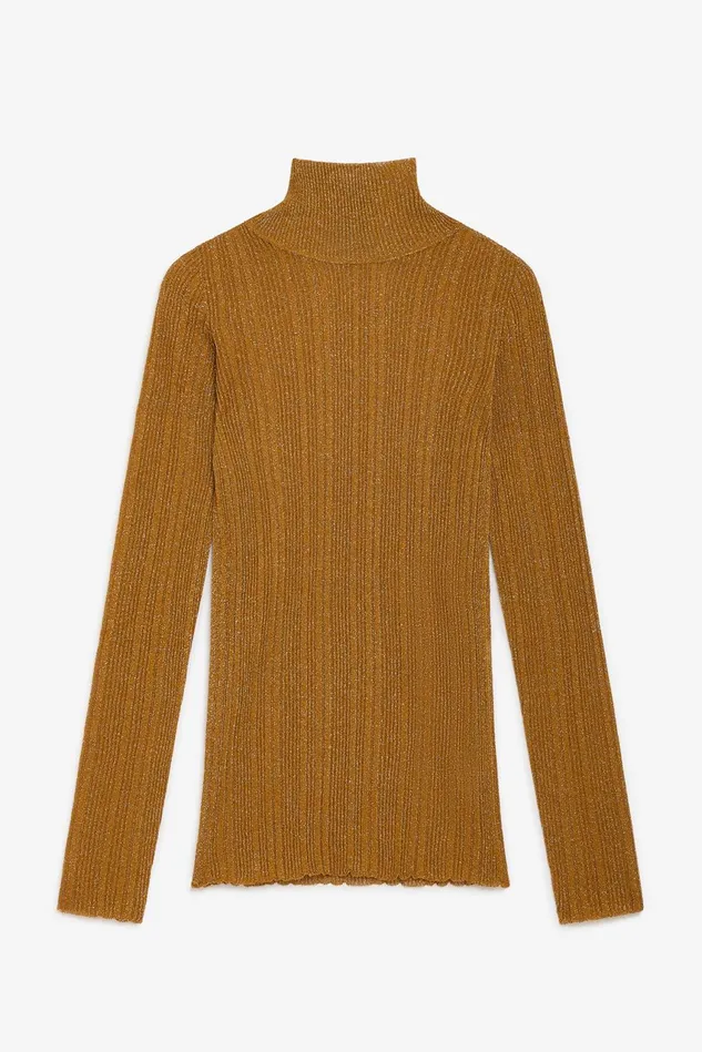 Women Malparmi Knitwear Lurex Sweater Gold