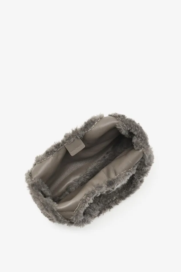 Women Malparmi Medium Bags Eco Ram Look Medium Shoulder Bag Mediumgrey