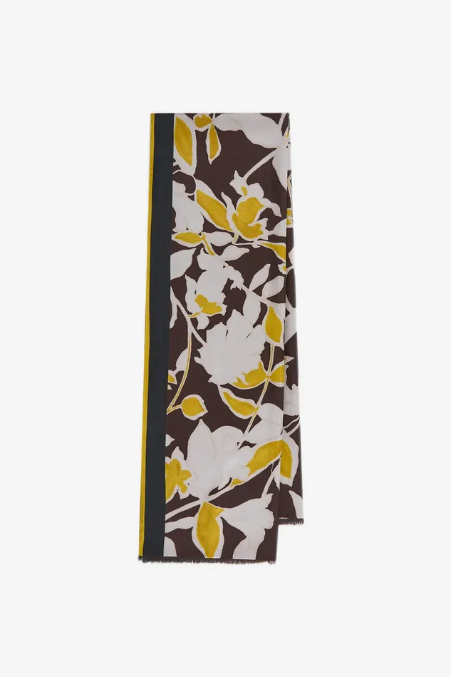 Women Malparmi Stoles Muse Print 70215200 Stole Brownocher
