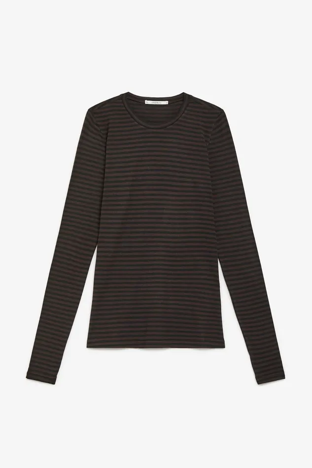Women Malparmi Tshirts And Tops Soft Jersey TShirt Brownblack