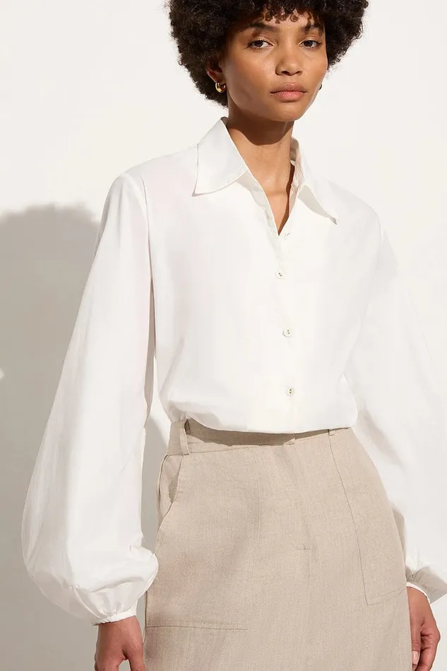 Women Managua Shirt White 8211 Final Sale Faithfull The Brand Tops
