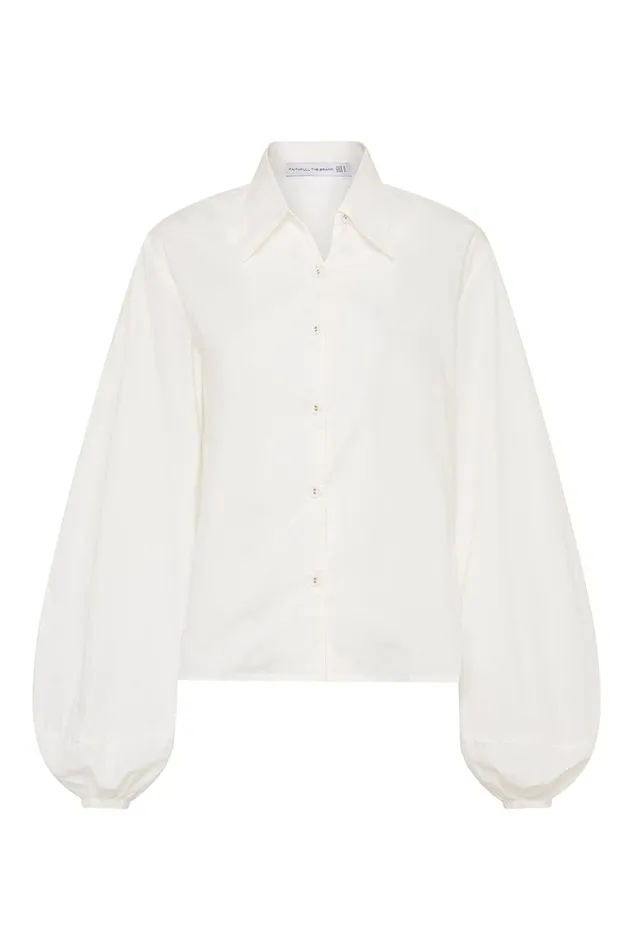 Women Managua Shirt White 8211 Final Sale Faithfull The Brand Tops Women Managua Shirt White 8211 Final Sale Faithfull The Brand Tops