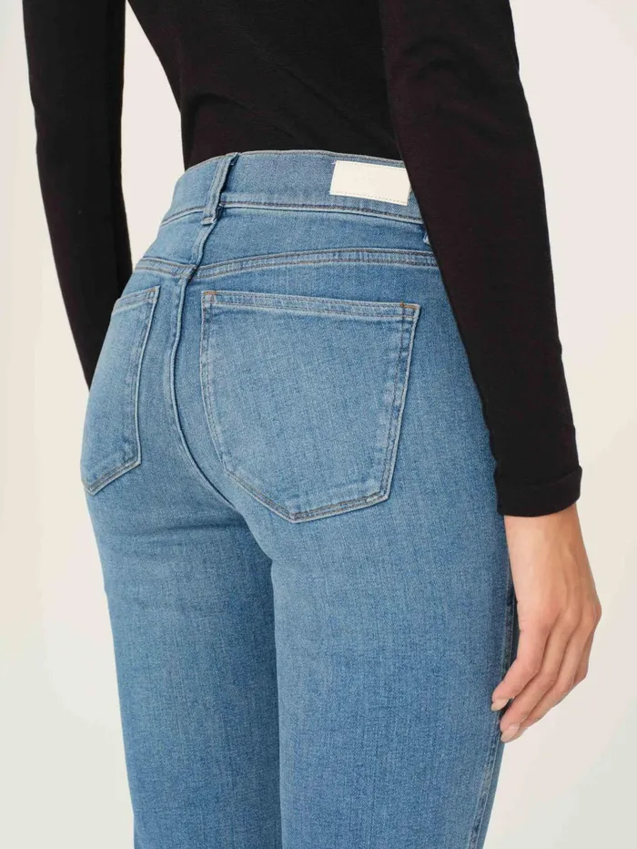 Women Mara Straight Mid Rise Instasculpt Ankle Jeans DL1961 Straight