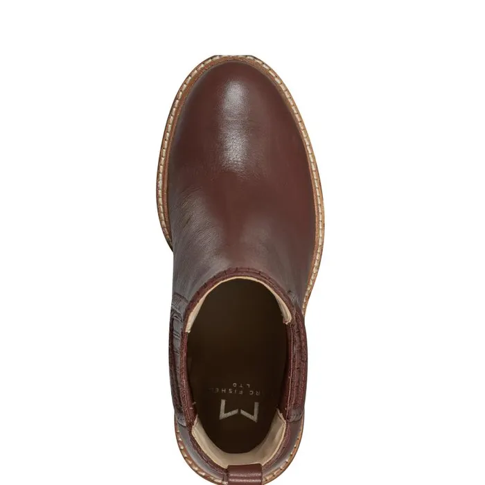 Women Marc Fisher Booties Halida Tailored Bootie Dark Natural
