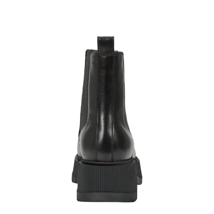 Women Marc Fisher Boots and Booties Bermida Lug Sole Bootie Black Leather