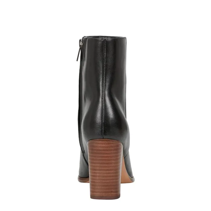 Women Marc Fisher Boots and Booties Melysa Dress Bootie Black Leather
