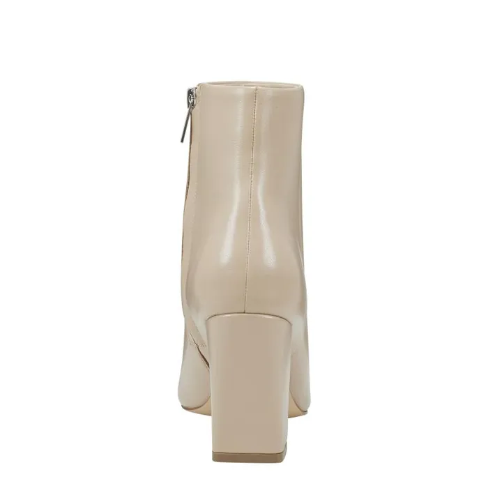 Women Marc Fisher Boots and Booties Yanara Heeled Bootie Natural Leather