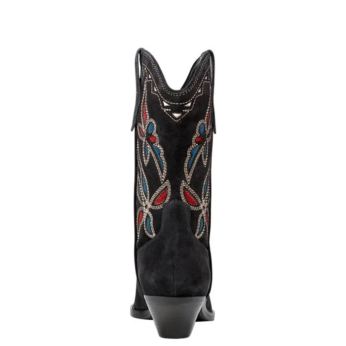 Women Marc Fisher Boots Trista Western Boot Dark Blue Suede