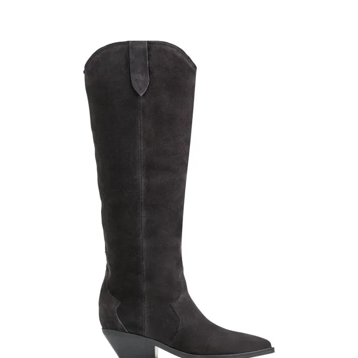 Women Marc Fisher Casual Boots Ander Western Boot Dark Blue Suede
