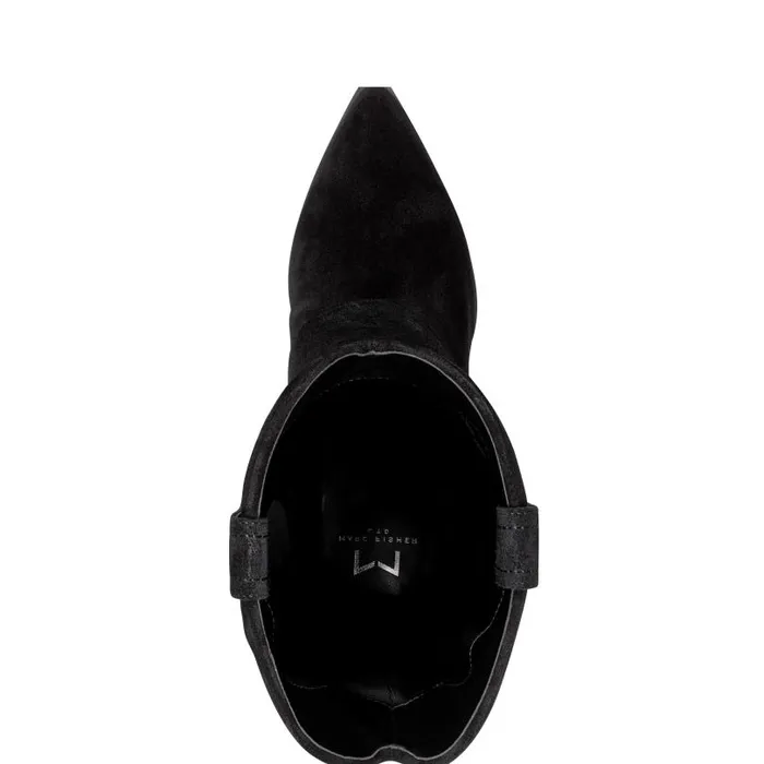 Women Marc Fisher Casual Boots Calysta Block Heel Pointy Toe Boot Black
