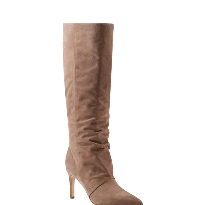 Women Marc Fisher Dress Boots Narysa Dress Boot Natural Suede