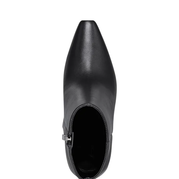 Women Marc Fisher Dress Boots Yanara Heeled Bootie Black Leather