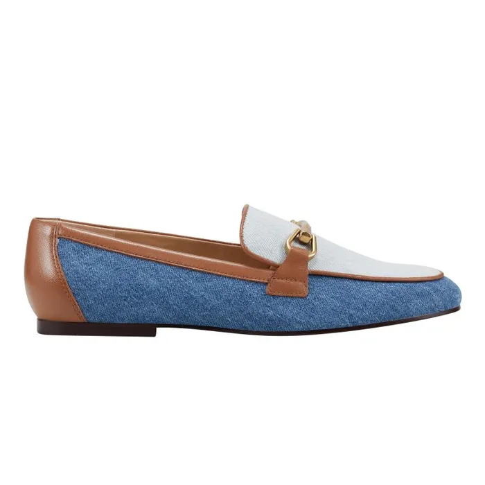 Women Marc Fisher Loafers and Flats Bleek Loafer Denim Multi