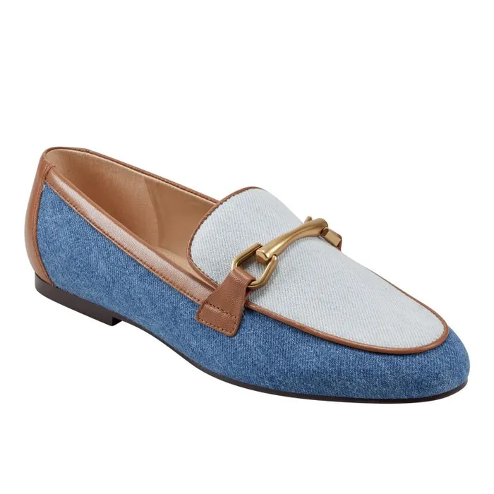 Women Marc Fisher Loafers and Flats Bleek Loafer Denim Multi