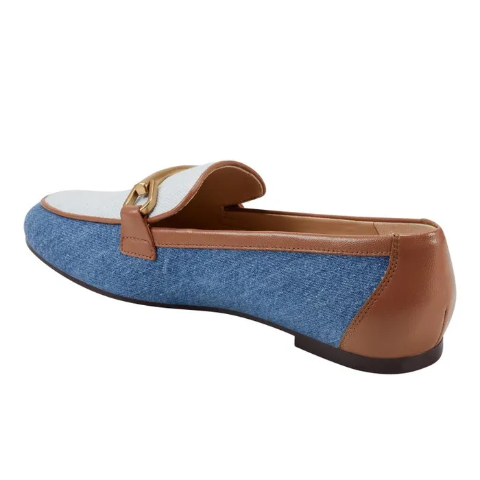 Women Marc Fisher Loafers and Flats Bleek Loafer Denim Multi