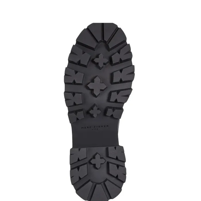 Women Marc Fisher Loafers and Flats Latika Lug Sole Loafer Black And White