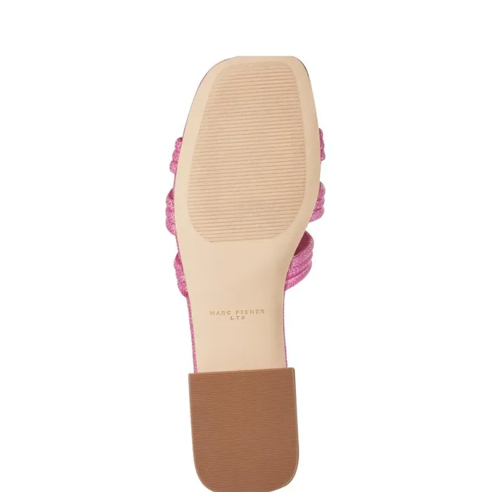 Women Marc Fisher Mules and Slides Casara Slide Sandal Pink