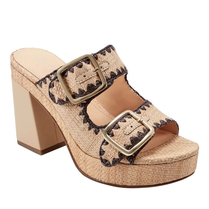 Women Marc Fisher Sandals Dalen Platform Sandal Light Natural