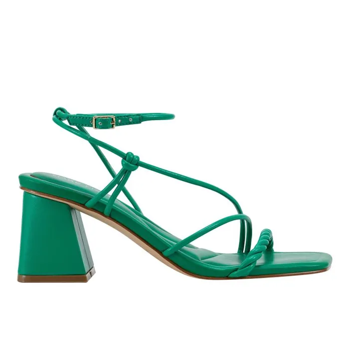Women Marc Fisher Sandals Meggiane Block Heel Sandal Green