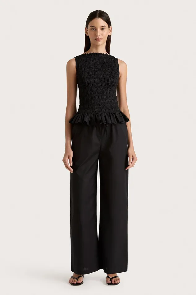 Women Margot Top Black Faithfull The Brand Tops