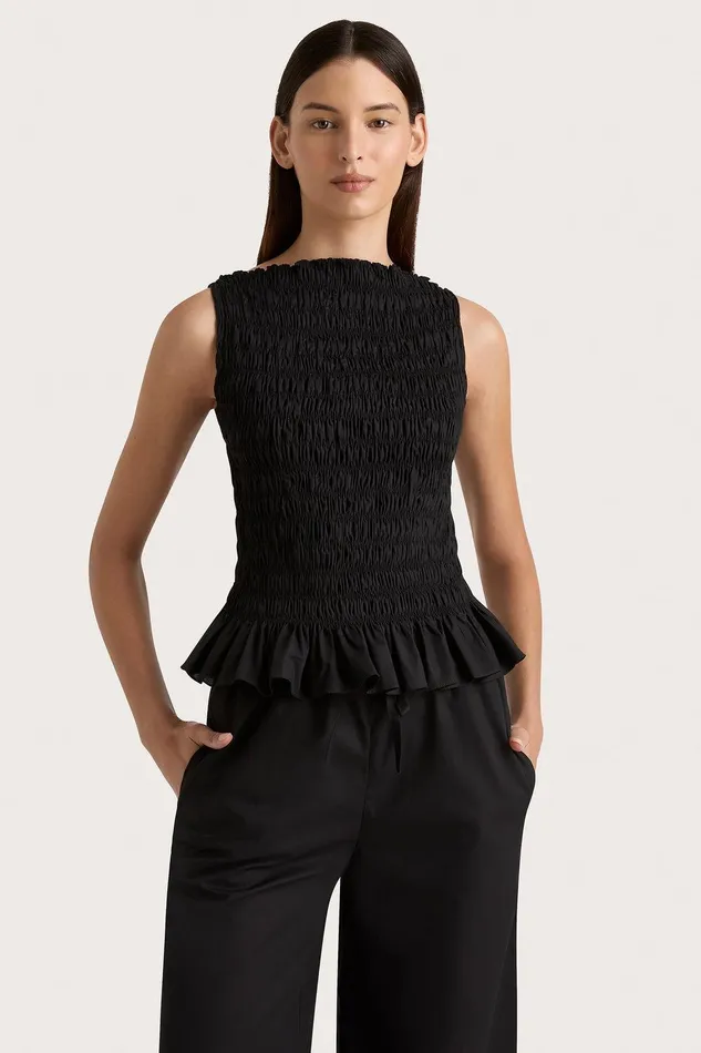 Women Margot Top Black Faithfull The Brand Tops Women Margot Top Black Faithfull The Brand Tops