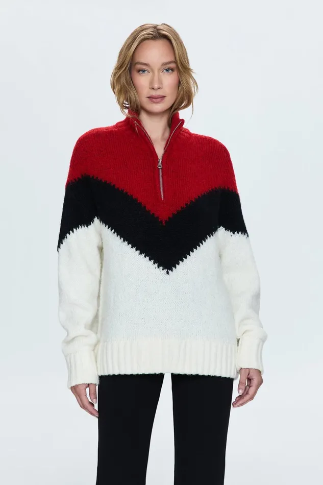 Women Maribel Sweater 8211 Chevron Pistola Denim Sweaters and Knits