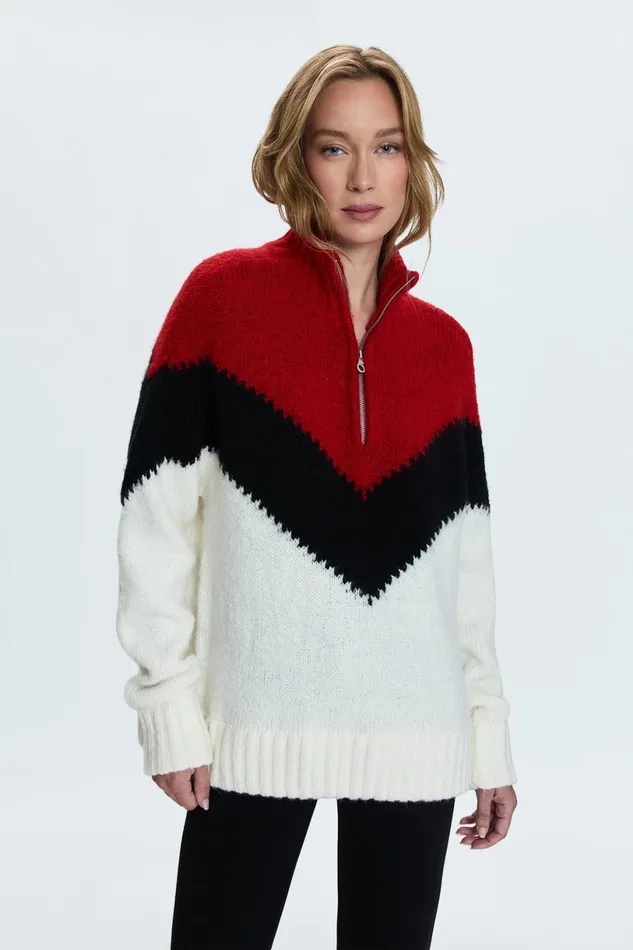 Women Maribel Sweater 8211 Chevron Pistola Denim Sweaters and Knits