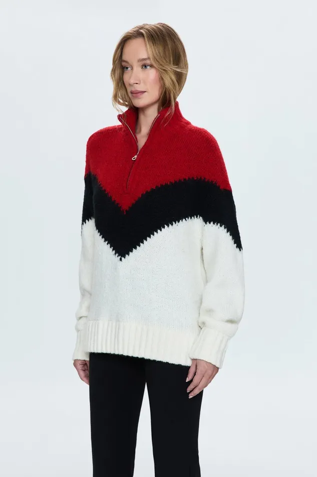 Women Maribel Sweater 8211 Chevron Pistola Denim Sweaters and Knits