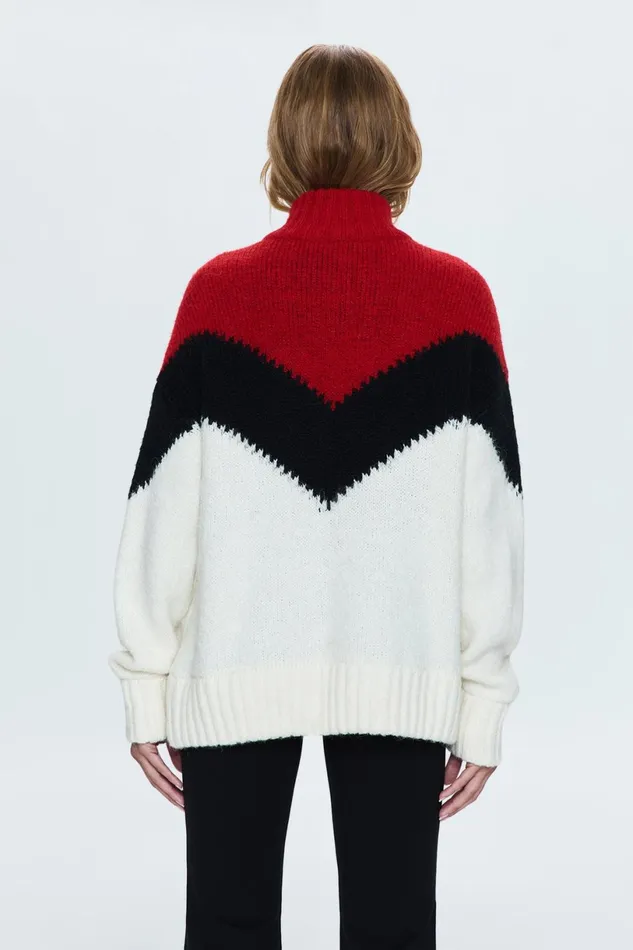 Women Maribel Sweater 8211 Chevron Pistola Denim Sweaters and Knits