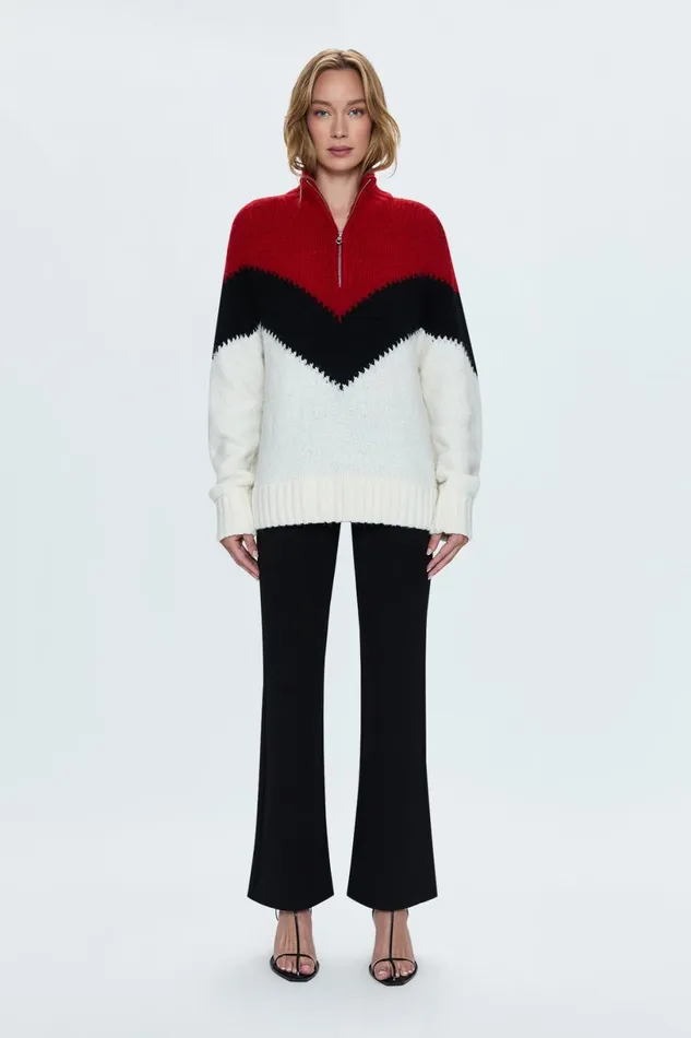 Women Maribel Sweater 8211 Chevron Pistola Denim Sweaters and Knits