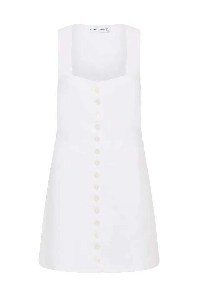 Women Marinia Mini Dress White Faithfull The Brand Dresses Women Marinia Mini Dress White Faithfull The Brand Dresses