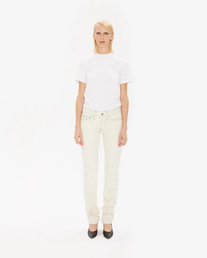 Women Masc Lo Drainpipe Jeans In Natural Natural Helmut Lang Pants