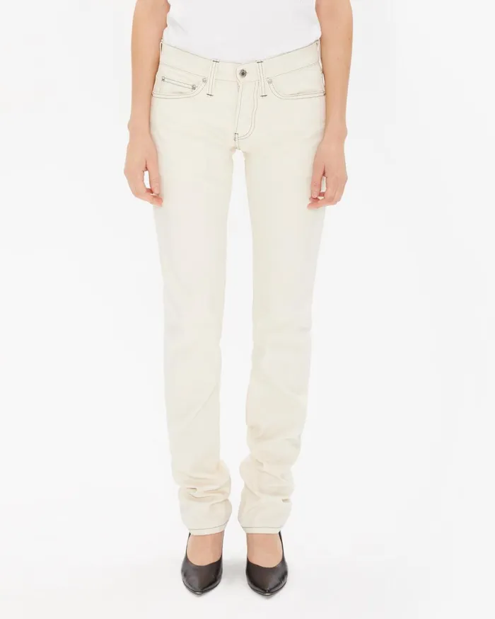 Women Masc Lo Drainpipe Jeans In Natural Natural Helmut Lang Pants