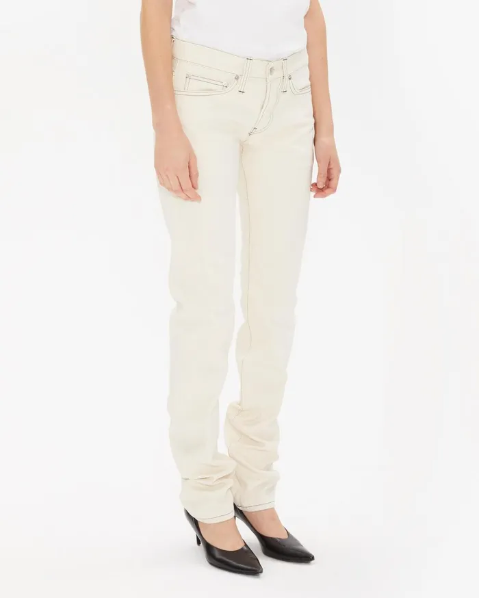 Women Masc Lo Drainpipe Jeans In Natural Natural Helmut Lang Pants