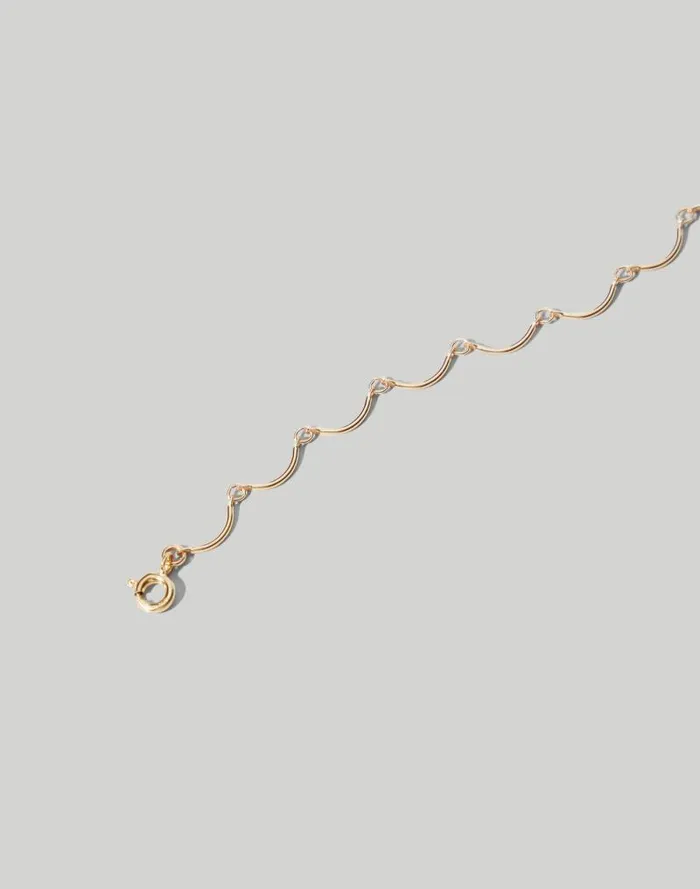 Women Maslo Jewelry Scallop Bracelet Gold Madewell Jewelry