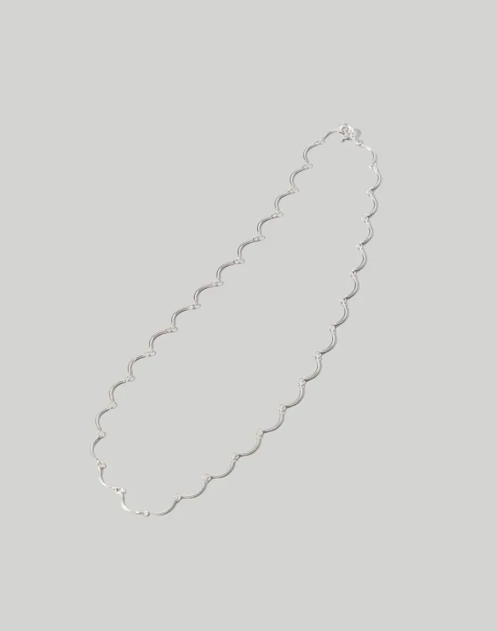 Women Maslo Jewelry Scallop Necklace Silver Madewell Jewelry