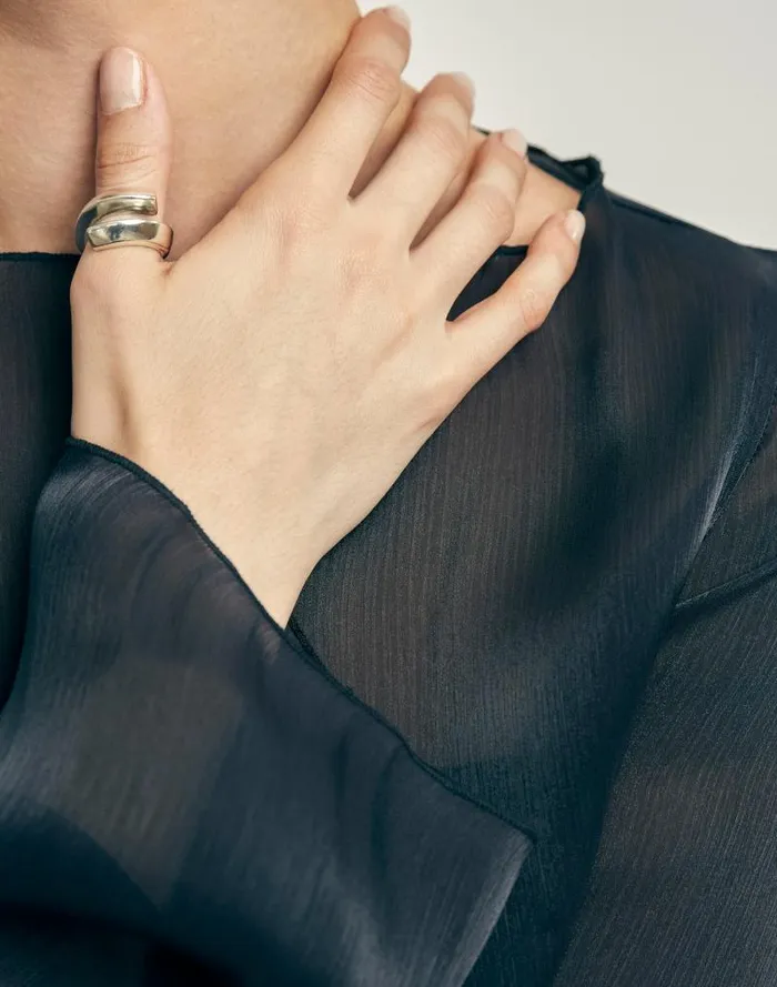 Women Maslo Jewelry Wrap Ring Sterling Silver Silver Madewell Jewelry