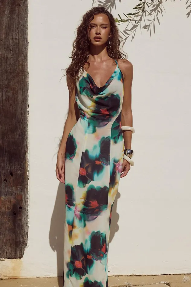Women Maxi Dresses Runaway The Label ANISSA MAXI DRESS Camila Print