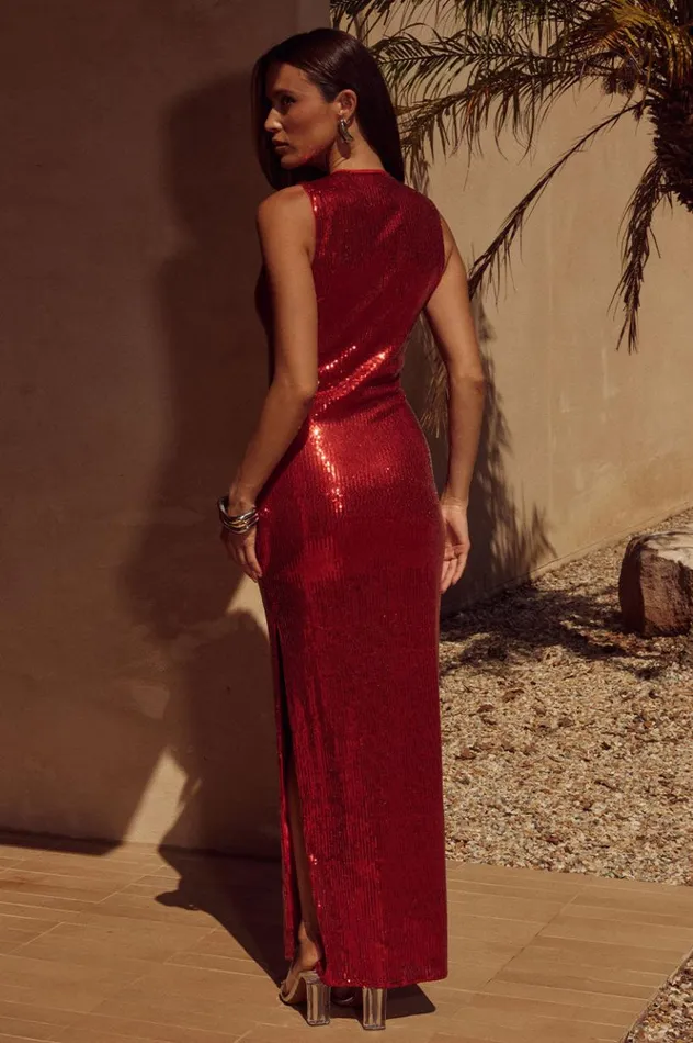 Women Maxi Dresses Runaway The Label BLAISE MAXI DRESS Red