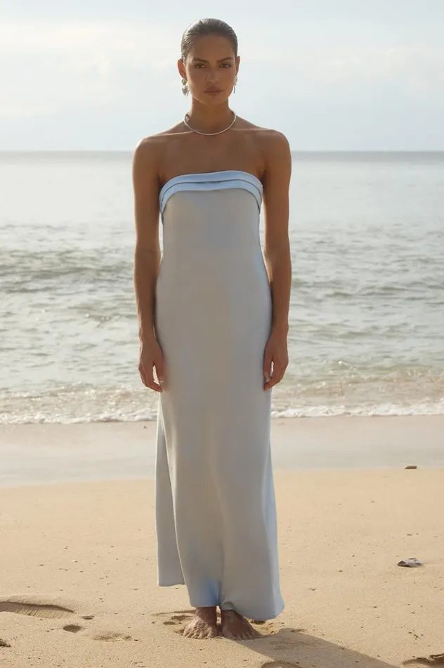 Women Maxi Dresses Runaway The Label DELILAH MAXI DRESS Ice Blue