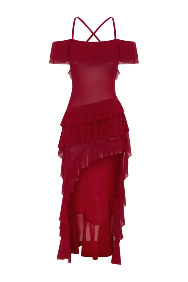 Women Maxi Dresses Runaway The Label HARRIETTE MAXI DRESS Red
