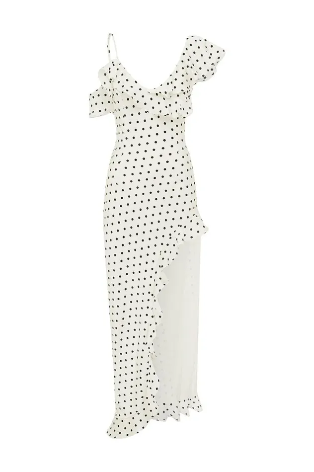 Women Maxi Dresses Runaway The Label KARLITA MAXI DRESS White Polka