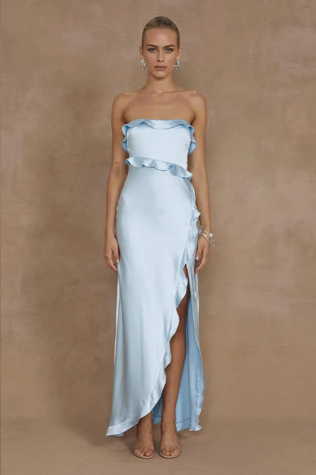 Women Maxi Dresses Runaway The Label LORENA MAXI DRESS Ice Blue
