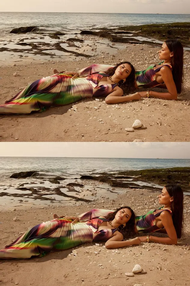 Women Maxi Dresses Runaway The Label LORITA MAXI DRESS Cyprus Print