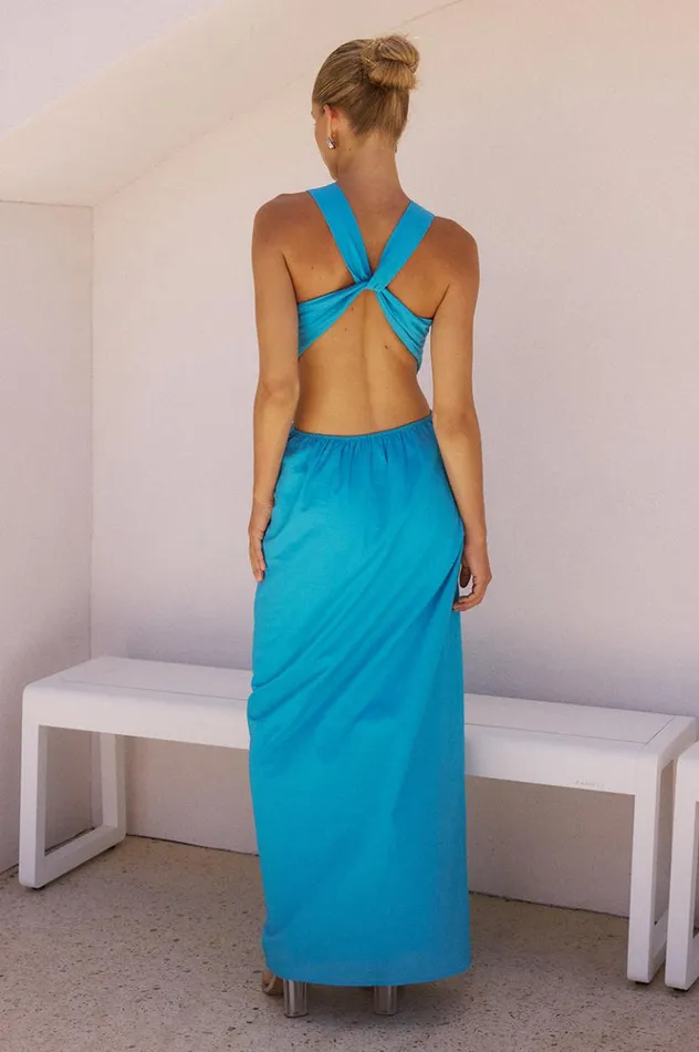 Women Maxi Dresses Runaway The Label MURILO MAXI DRESS Blue