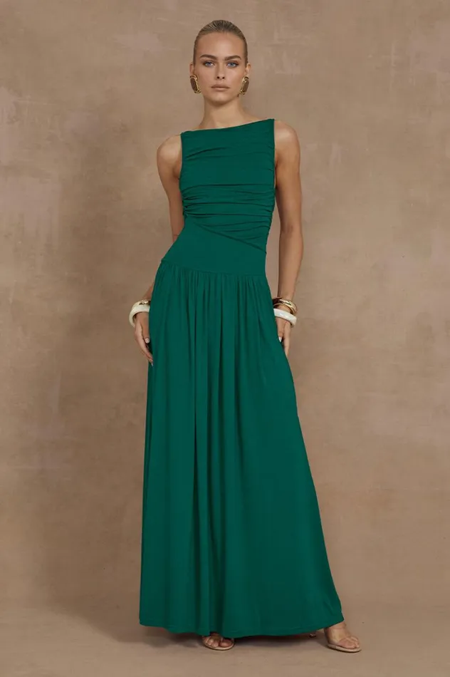 Women Maxi Dresses Runaway The Label NALLA MAXI DRESS Emerald