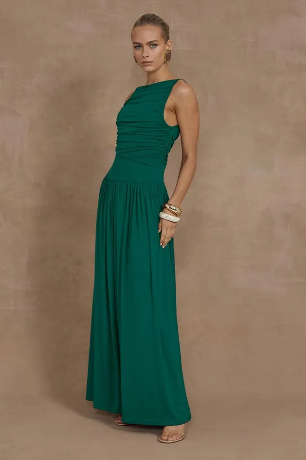 Women Maxi Dresses Runaway The Label NALLA MAXI DRESS Emerald