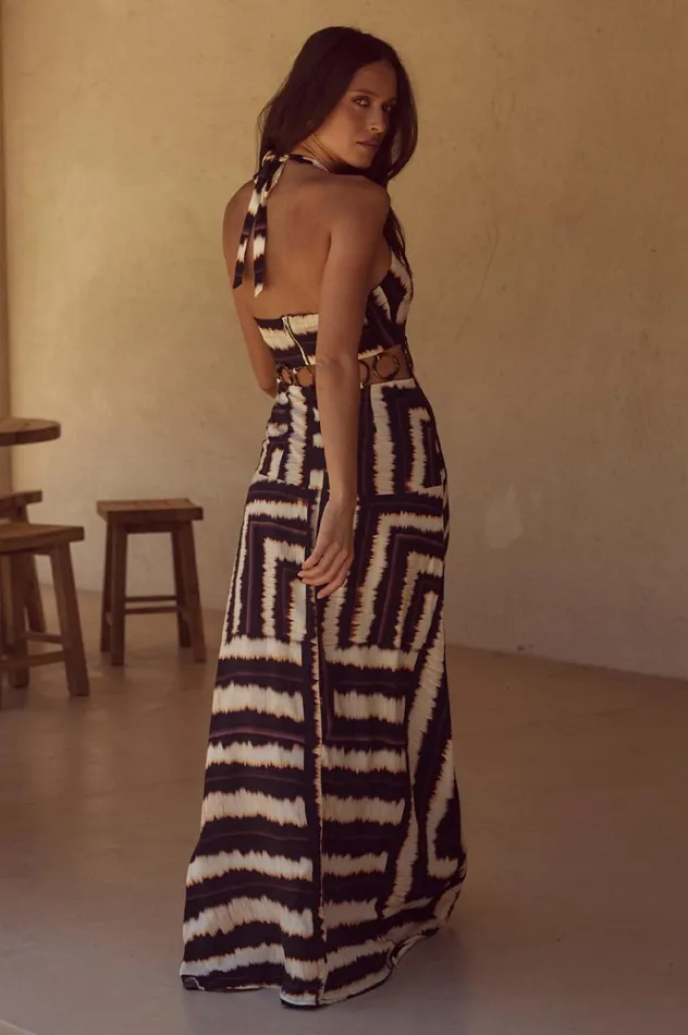 Women Maxi Dresses Runaway The Label NORIA MAXI DRESS Noria Print
